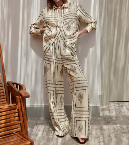 Sorvala Luxury Geometric Printed Lines Set